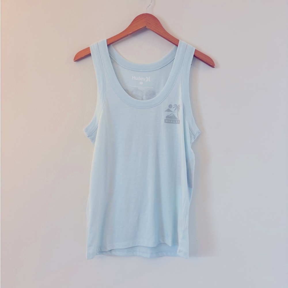 NWT Hurley Hawaii Tank Top Palm Tree Surf